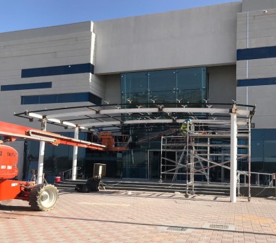 Glass Canopy Structure